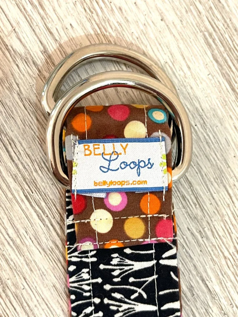 Belly Loops Fabric Belt Colorful Dot Flower